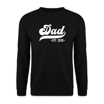 Est. Papa 2026 – Parfait pour les nouveaux papas - Sweat-shirt Unisexe - noir - Devant - Alina (178cm) & Michal (187cm)