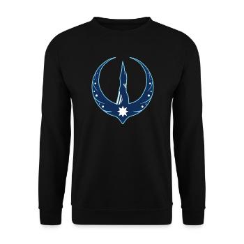 Minnesota Rebellion Eistaucher - Unisex Pullover - Schwarz - Vorne - Alina (178cm) & Michal (187cm)