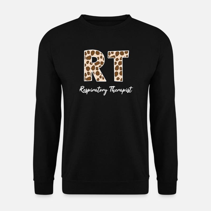 Atemtherapie-Krankenschwester-Leopard-Print - Unisex Pullover - Schwarz
