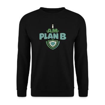 Family Provision Emergency Planner Prepper - Unisex Sweatshirt - black - Front - Alina (178cm) & Michal (187cm)