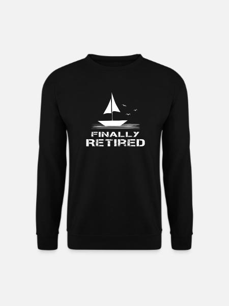 Sailboat Retirement Finally Retired Retirement Start - Unisex Sweatshirt - black