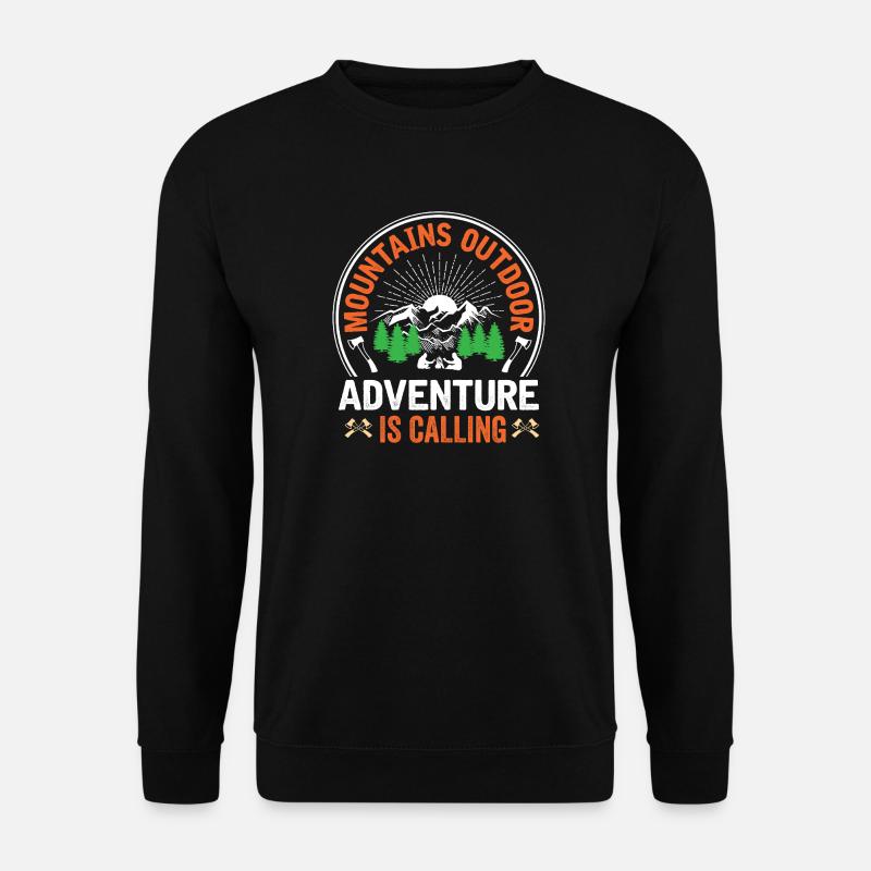 Mountains - Adventure is Calling - Unisex Sweatshirt - black