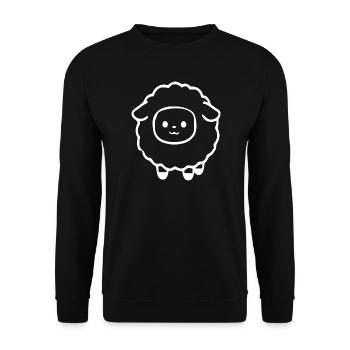 Mouton mouton agneau - Sweat-shirt Unisexe - noir - Devant - Alina (178cm) & Michal (187cm)