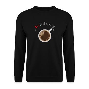 Plein de café - Sweat-shirt Unisexe - noir - Devant - Alina (178cm) & Michal (187cm)