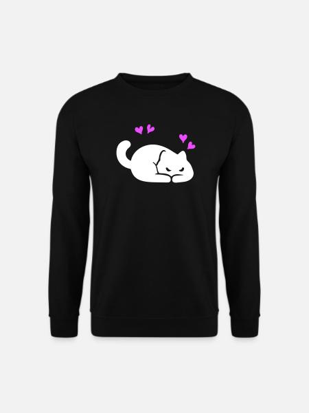 Cat Love - Unisex Sweatshirt - black