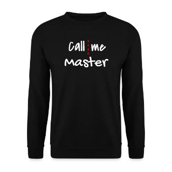 Master 2026 Abschluss Promotion Sponsion - Unisex Pullover - Schwarz - Vorne - Alina (178cm) & Michal (187cm)