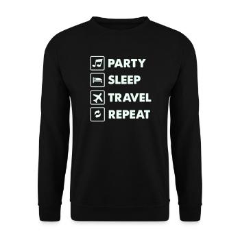 Voyage de sommeil en fête : Répétition - Sweat-shirt Unisexe - noir - Devant - Alina (178cm) & Michal (187cm)