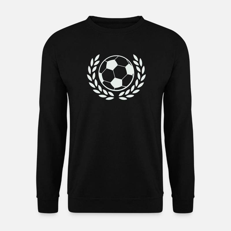 Sieger-Laurel Fußballmotiv - Unisex Pullover - Schwarz