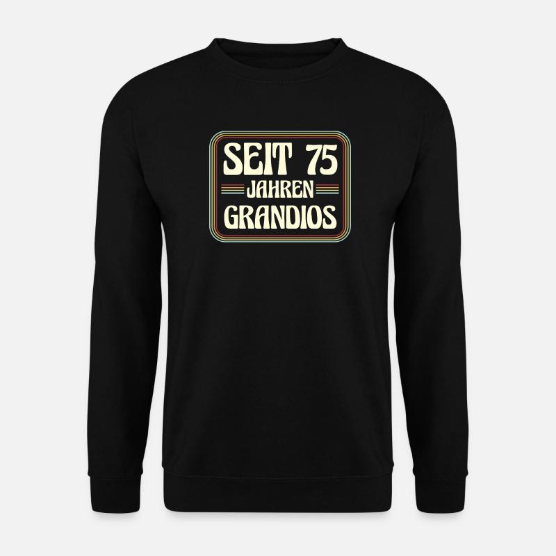 75 ans Anniversaire 75 - Sweat-shirt Unisexe - noir