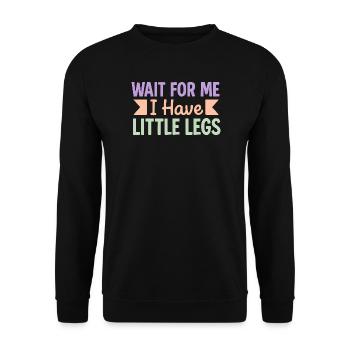 Cute Saying Humor Meme Funny Gift Idea - Unisex Sweatshirt - black - Front - Alina (178cm) & Michal (187cm)