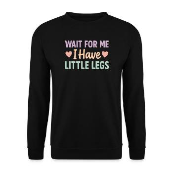 Cute Saying Humor Meme Funny Gift Idea - Unisex Sweatshirt - black - Front - Alina (178cm) & Michal (187cm)