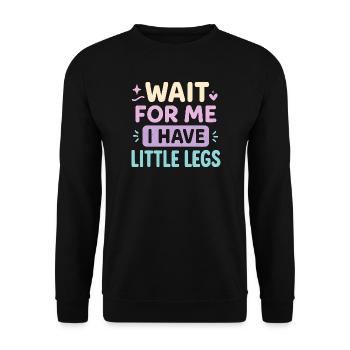 Cute Saying Humor Meme Funny Gift Idea - Unisex Sweatshirt - black - Front - Alina (178cm) & Michal (187cm)