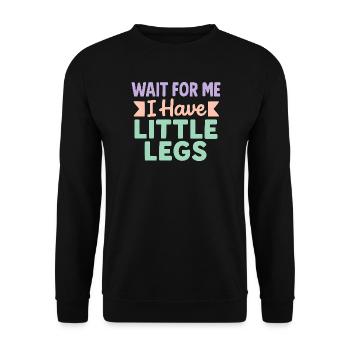 Cute Saying Humor Meme Funny Gift Idea - Unisex Sweatshirt - black - Front - Alina (178cm) & Michal (187cm)