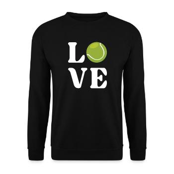 Amateur de tennis - Sweat-shirt Unisexe - noir - Devant - Alina (178cm) & Michal (187cm)