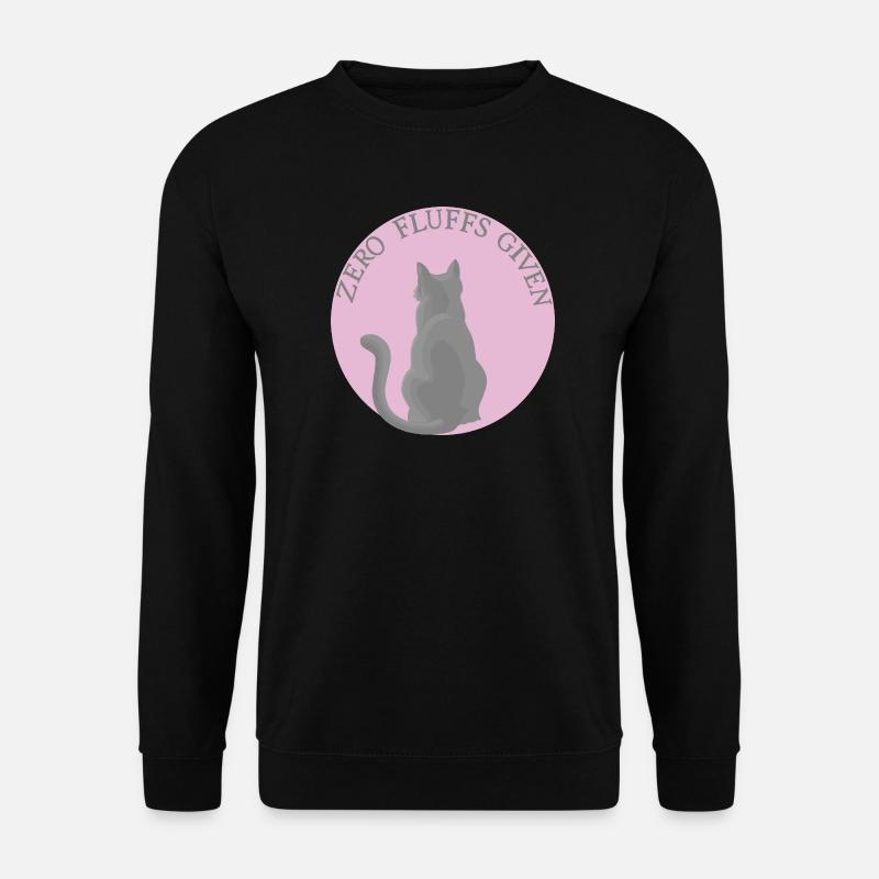 Katze mit Attitüde - Unisex Pullover - Schwarz