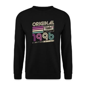 Cadeau rétro pour le 30e anniversaire 1996 - Sweat-shirt Unisexe - noir - Devant - Alina (178cm) & Michal (187cm)