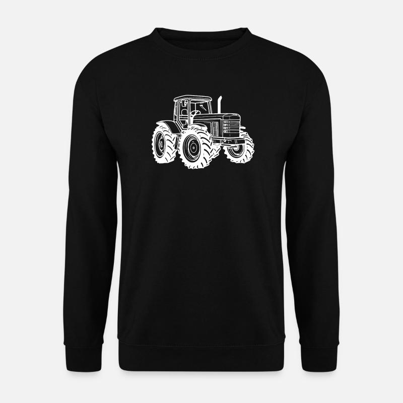 Traktor Symbol Bauer - Unisex Pullover - Schwarz