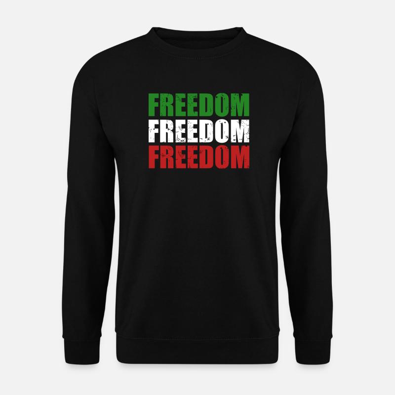 Freedom - Unisex Pullover - Schwarz