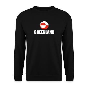 Greenland - Nu Det Nuuk - Denmark - Danmark - Unisex Sweatshirt - black - Front - Alina (178cm) & Michal (187cm)