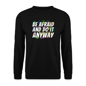 Tampon de voyage de passeport cadeau de voyage mondial - Sweat-shirt Unisexe - noir - Devant - Alina (178cm) & Michal (187cm)