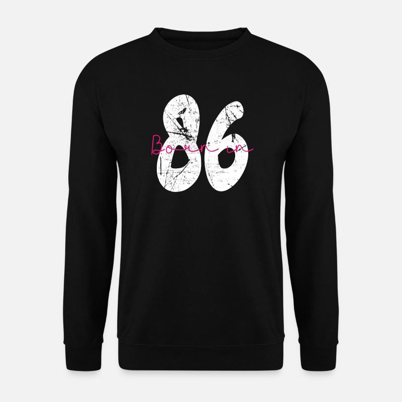 Né en 86 Neon Retro - Sweat-shirt Unisexe - noir