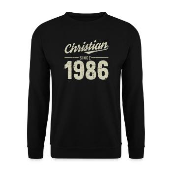 Christian style since 1986 - Unisex Sweatshirt - black - Front - Alina (178cm) & Michal (187cm)