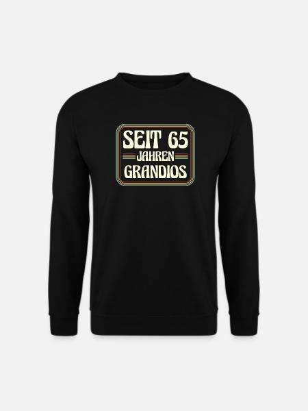 65 Jahre alt Geburtstag 65. Geburtstag - Unisex Pullover - Schwarz