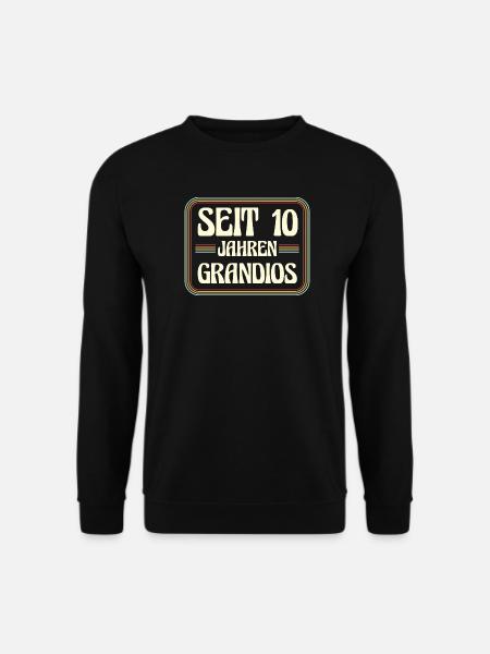 10 ans Anniversaire 10 - Sweat-shirt Unisexe - noir