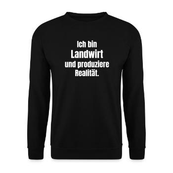 Je suis une réalité d’agriculteur - Sweat-shirt Unisexe - noir - Devant - Alina (178cm) & Michal (187cm)