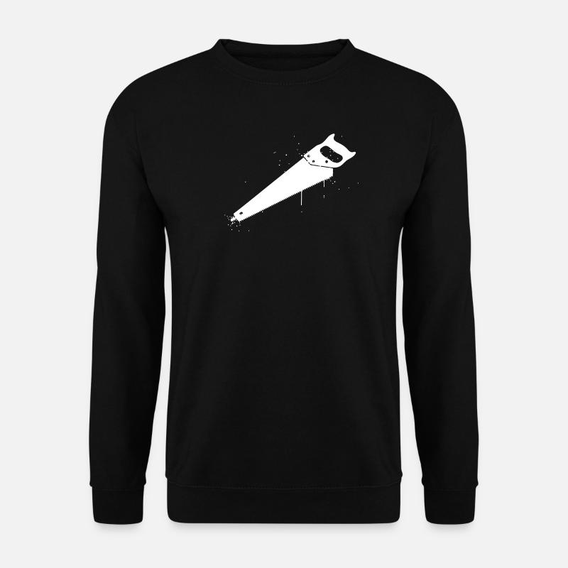 Handsäge Graffiti Handwerk - Unisex Pullover - Schwarz