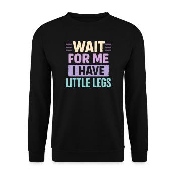 Cute Saying Humor Meme Funny Gift Idea - Unisex Sweatshirt - black - Front - Alina (178cm) & Michal (187cm)