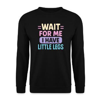 Cute Saying Humor Meme Funny Gift Idea - Unisex Sweatshirt - black - Front - Alina (178cm) & Michal (187cm)