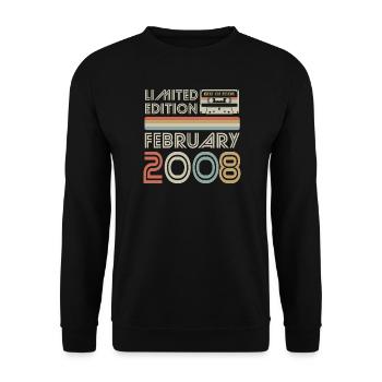 Best of February 2008 Kassette | Limited Edition - Unisex Pullover - Schwarz - Vorne - Alina (178cm) & Michal (187cm)