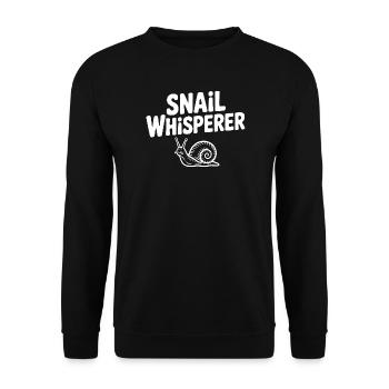 Le Chuchoteur d’Escargots - Sweat-shirt Unisexe - noir - Devant - Alina (178cm) & Michal (187cm)