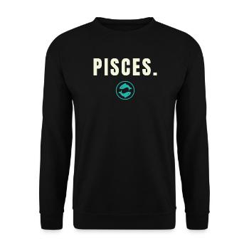 Pisces. Sternzeichen - Success Edition - Unisex Pullover - Schwarz - Vorne - Alina (178cm) & Michal (187cm)