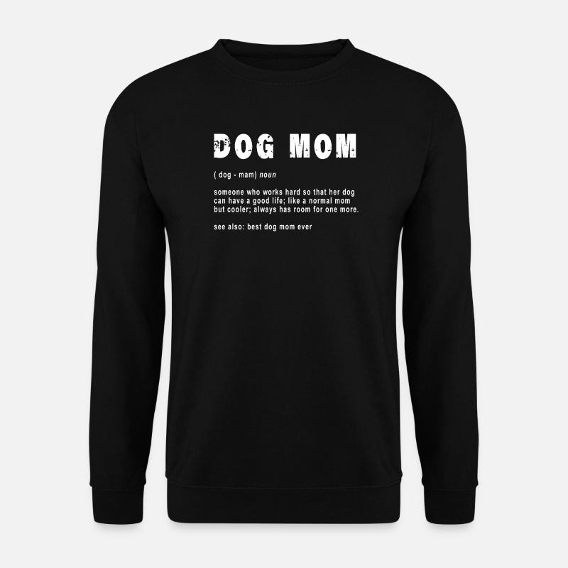 Hundemama lustige Definition - Unisex Pullover - Schwarz