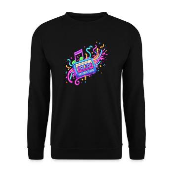 90s Girl - Unisex Pullover - Schwarz - Vorne - Alina (178cm) & Michal (187cm)