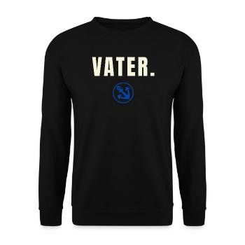 FATHER. Success Edition – Royal Blue Anchor - Unisex Sweatshirt - black - Front - Alina (178cm) & Michal (187cm)