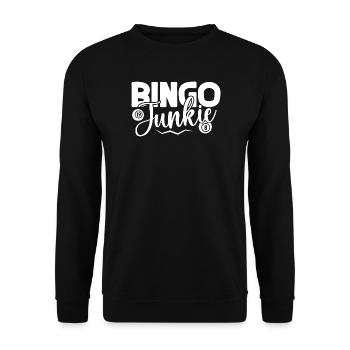 Bingo Player Bingo Junkie Bingo - Unisex Sweatshirt - black - Front - Alina (178cm) & Michal (187cm)