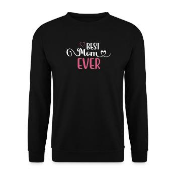 Die beste Mutter aller Zeiten - Unisex Pullover - Schwarz - Vorne - Alina (178cm) & Michal (187cm)