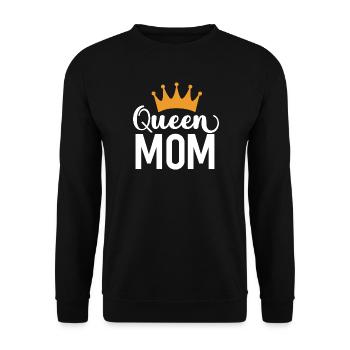 Die Mutter der Königin - Unisex Pullover - Schwarz - Vorne - Alina (178cm) & Michal (187cm)