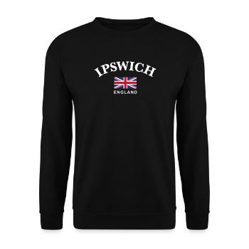 Ipswich, Angleterre - Sweat-shirt Unisexe - noir - Devant - Alina (178cm) & Michal (187cm)