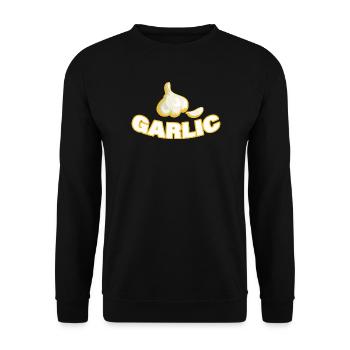 GARLIC - Unisex Pullover - Schwarz - Vorne - Alina (178cm) & Michal (187cm)