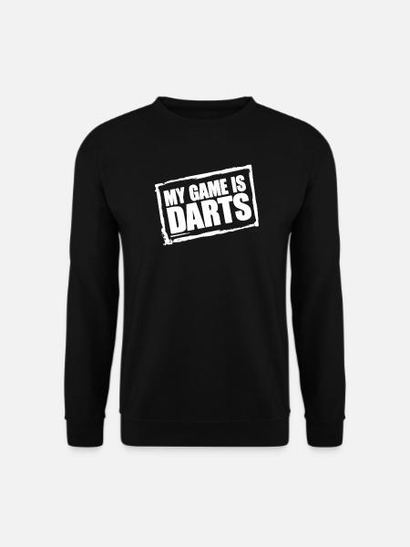 Darts Fun-hettegenser og -skjorte for ekte dartfans - Genser unisex - svart