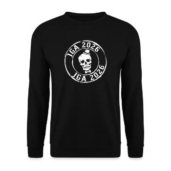 Jga 2026 Skull - Unisex Sweatshirt - black - Front - Alina (178cm) & Michal (187cm)