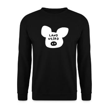 Des citations bizarres de cochons cool, fermier fermier - Sweat-shirt Unisexe - noir - Devant - Alina (178cm) & Michal (187cm)