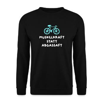 Vélo de coursier Vélo de route Dicons cool Citations Humour - Sweat-shirt Unisexe - noir - Devant - Alina (178cm) & Michal (187cm)