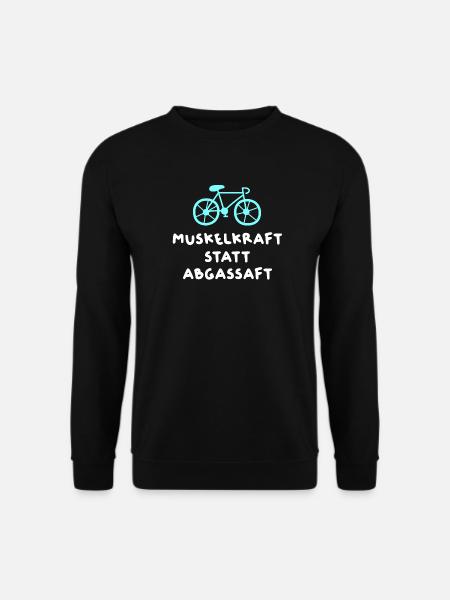 Fahrrad Kurier Rennrad coole Sprüche Quotes Humor - Unisex Pullover - Schwarz