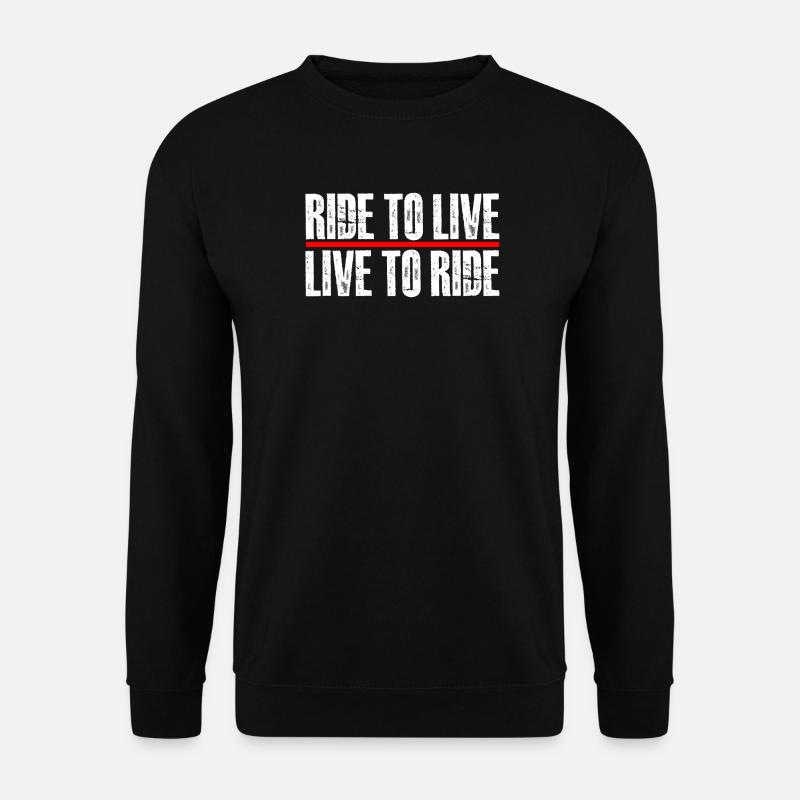 ride to live - Unisex Pullover - Schwarz