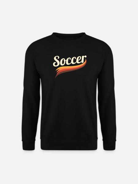 Retro Soccer Shirt – Iconic Football Look - Unisex Sweatshirt - black